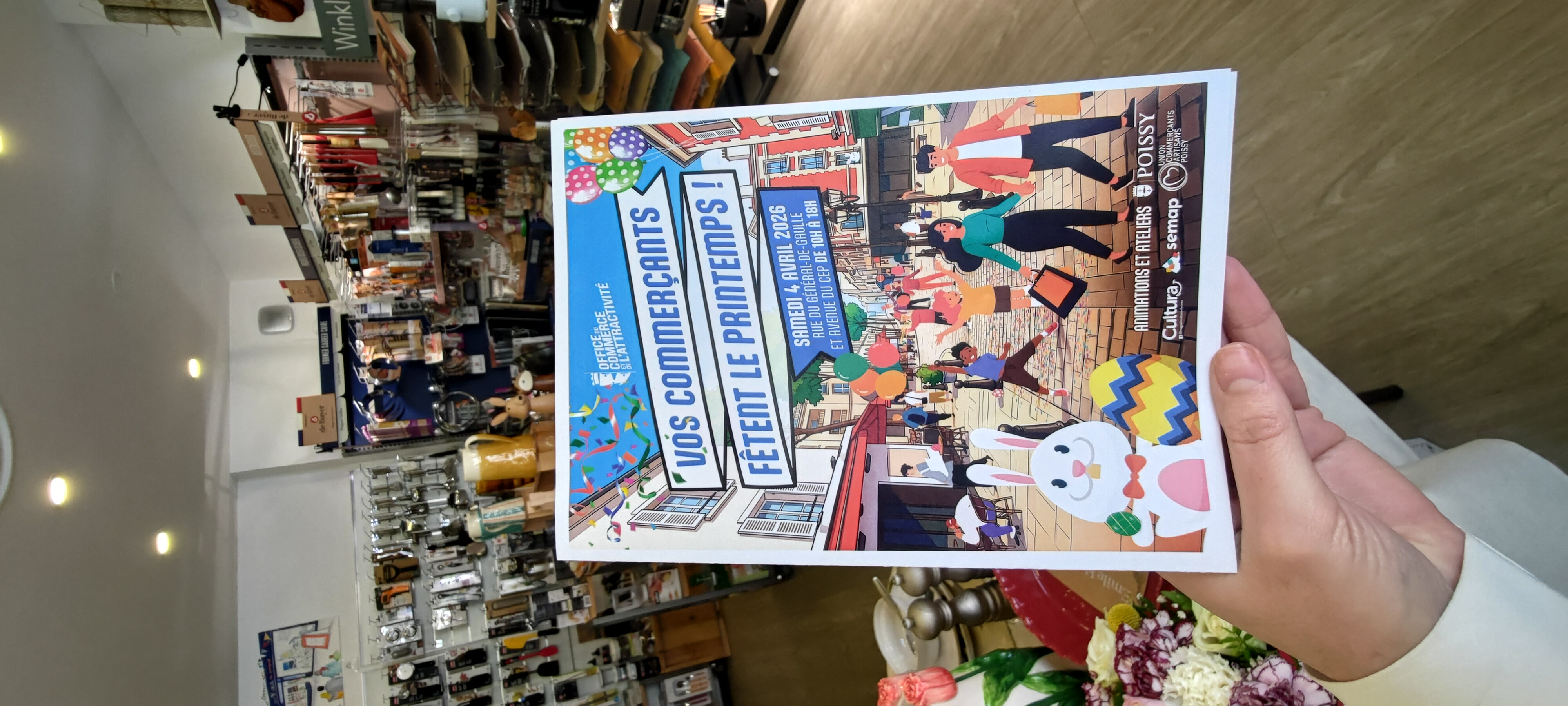 Flyer officiel Vos commerçants fêtent le printemps - Poissy, 4 avril 2026